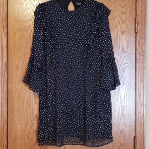 Topshop Ruffle Polka Dot Dress